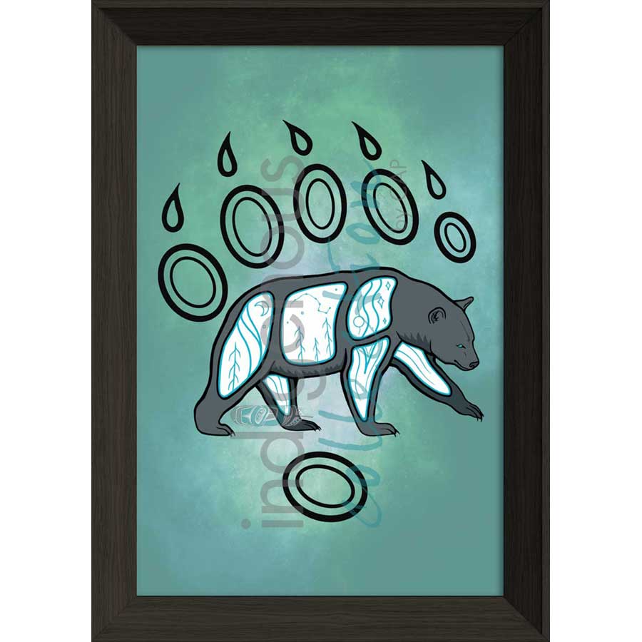 Spirit Bear by artist Adrienne Assinewai - Anishinaabe. Indigenous Collection