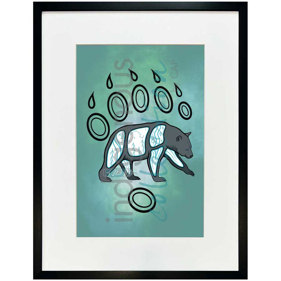 Spirit Bear by artist Adrienne Assinewai - Anishinaabe. Indigenous Collection