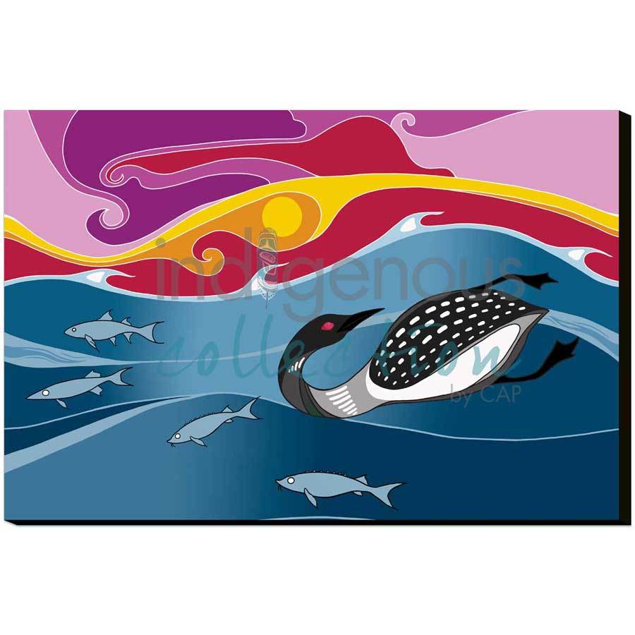 Coming Home by artist Adrienne Assinewai - Anishinaabe. Indigenous Collection