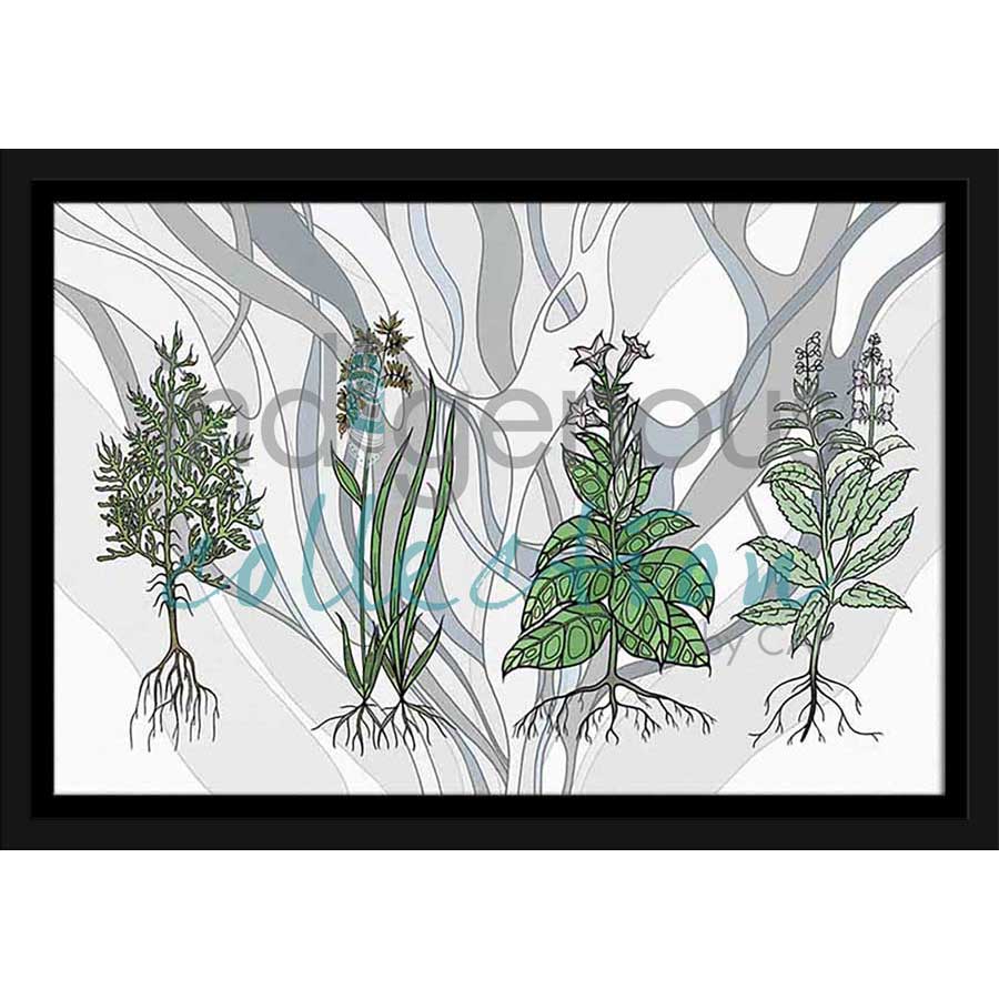Aanjinaawad Ombaabate / Medicine  by artist Adrienne Assinewai - Anishinaabe. Indigenous Collection
