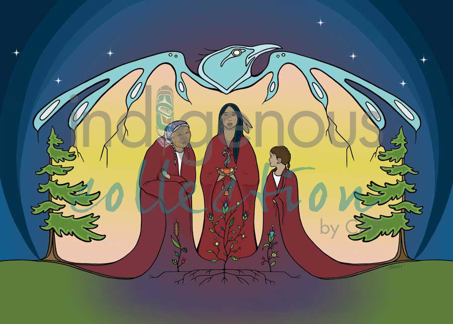 Nimkii Kwewak / Thunder Women by artist Adrienne Assinewai