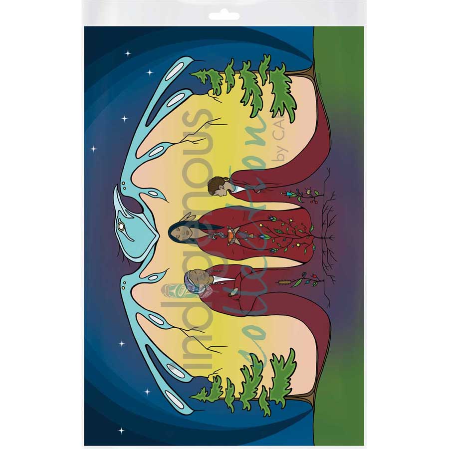 Nimkii Kwewak / Thunder Women by artist Adrienne Assinewai - Anishinaabe. Indigenous Collection