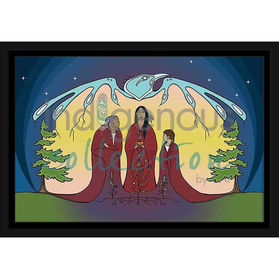 Nimkii Kwewak / Thunder Women by artist Adrienne Assinewai - Anishinaabe. Indigenous Collection