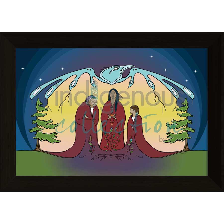 Nimkii Kwewak / Thunder Women by artist Adrienne Assinewai - Anishinaabe. Indigenous Collection