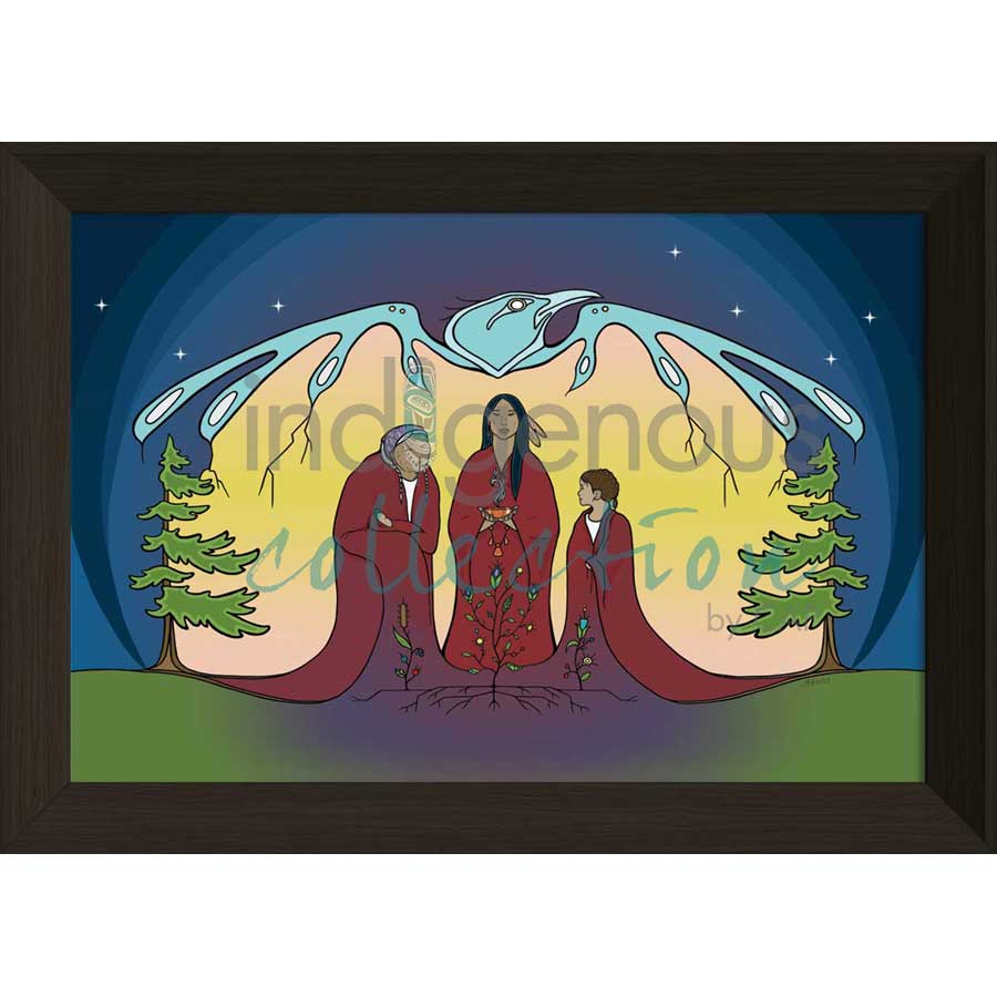 Nimkii Kwewak / Thunder Women by artist Adrienne Assinewai - Anishinaabe. Indigenous Collection