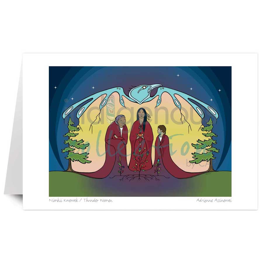 Nimkii Kwewak / Thunder Women by artist Adrienne Assinewai