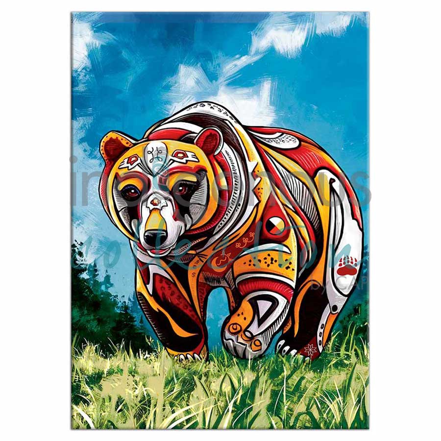 Spirit Bear Magnets by artist Stephanie White