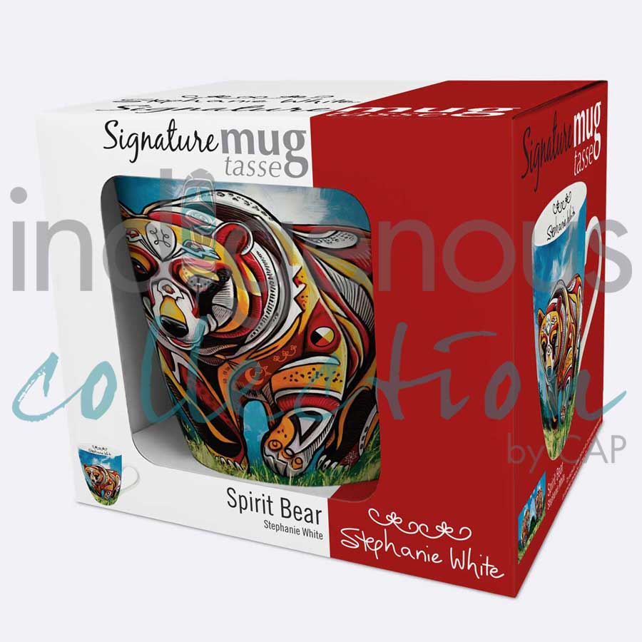 Spirit Bear 18 oz. Signature Mug by artist Stephanie White