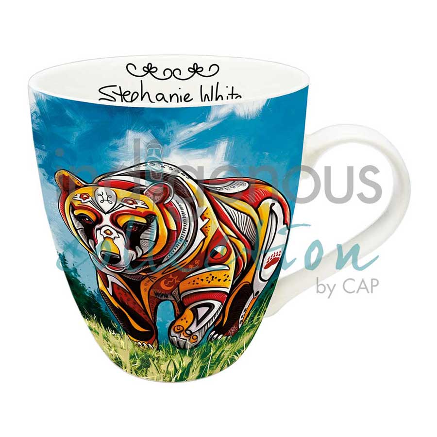 Spirit Bear 18 oz. Signature Mug by artist Stephanie White