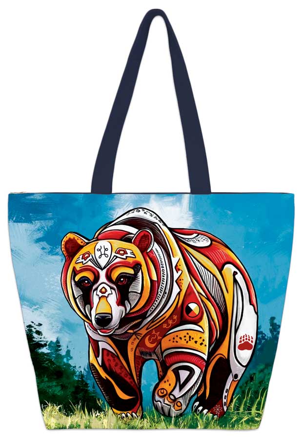Spirit Bear Tote Bag by artist Stephanie White