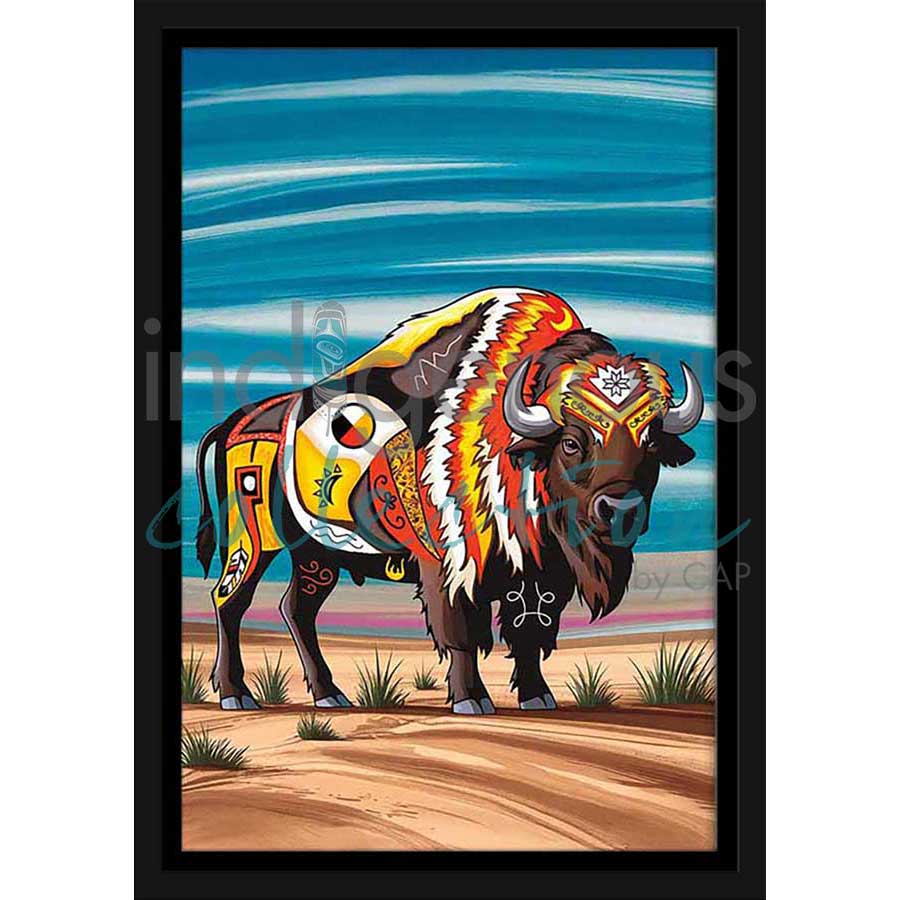 Spirit Bison by artist Stephanie White - Mi'kmaq. Indigenous Collection