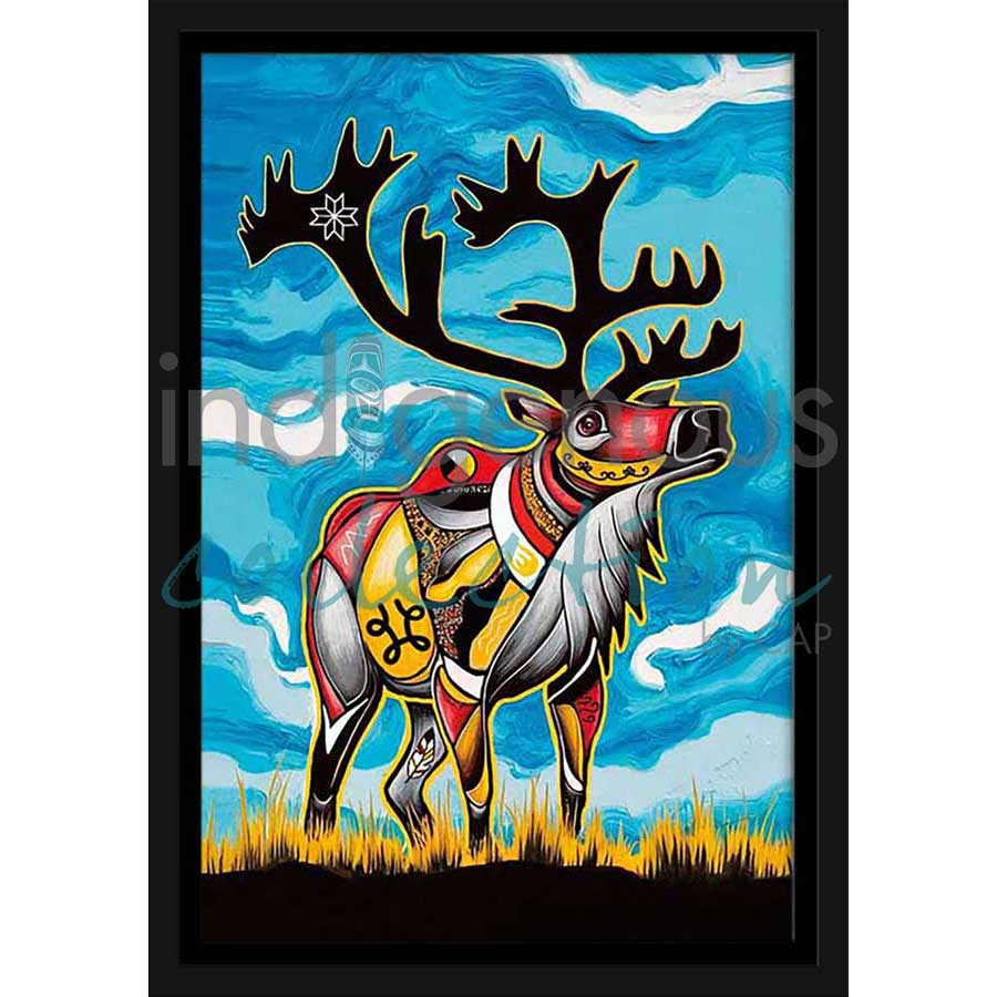Spirit Caribou by artist Stephanie White - Mi'kmaq. Indigenous Collection