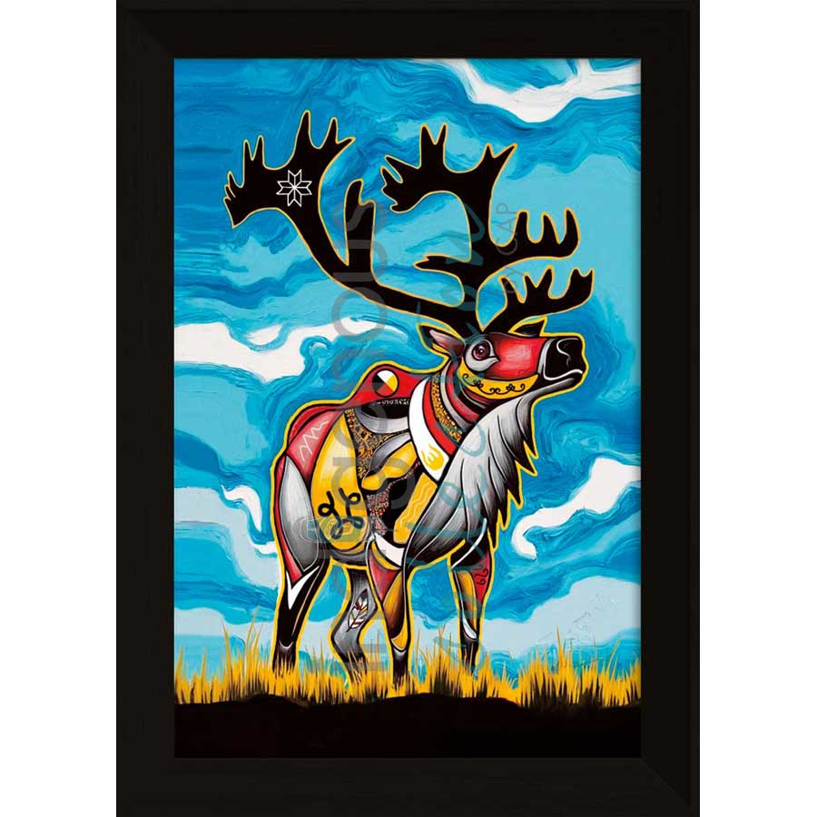 Spirit Caribou by artist Stephanie White - Mi'kmaq. Indigenous Collection