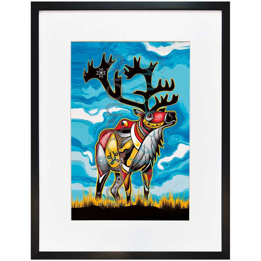 Spirit Caribou by artist Stephanie White - Mi'kmaq. Indigenous Collection