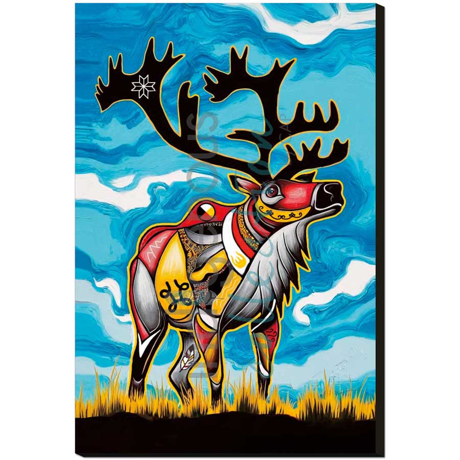 Spirit Caribou by artist Stephanie White - Mi'kmaq. Indigenous Collection