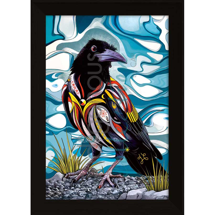 Spirit Crow by artist Stephanie White - Mi'kmaq. Indigenous Collection
