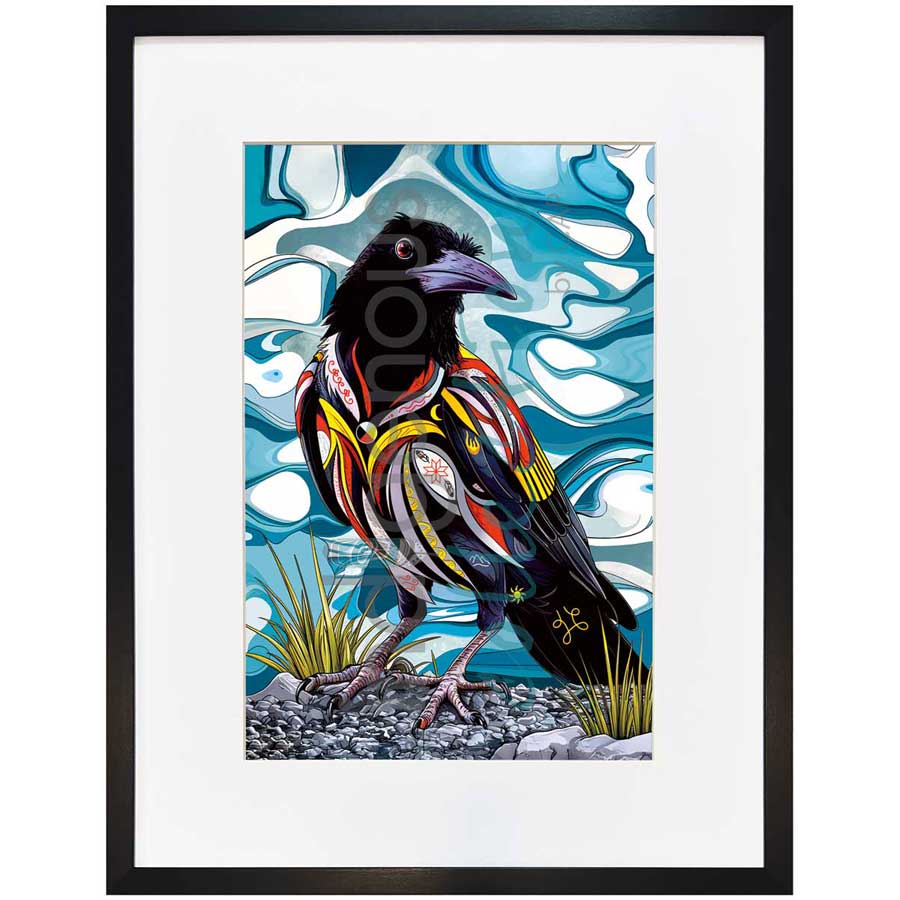 Spirit Crow by artist Stephanie White - Mi'kmaq. Indigenous Collection