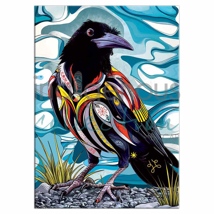 Spirit Crow Magnets by artist Stephanie White