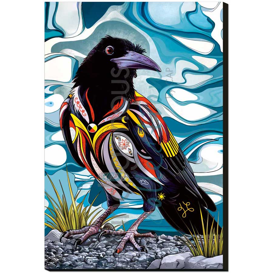 Spirit Crow by artist Stephanie White - Mi'kmaq. Indigenous Collection