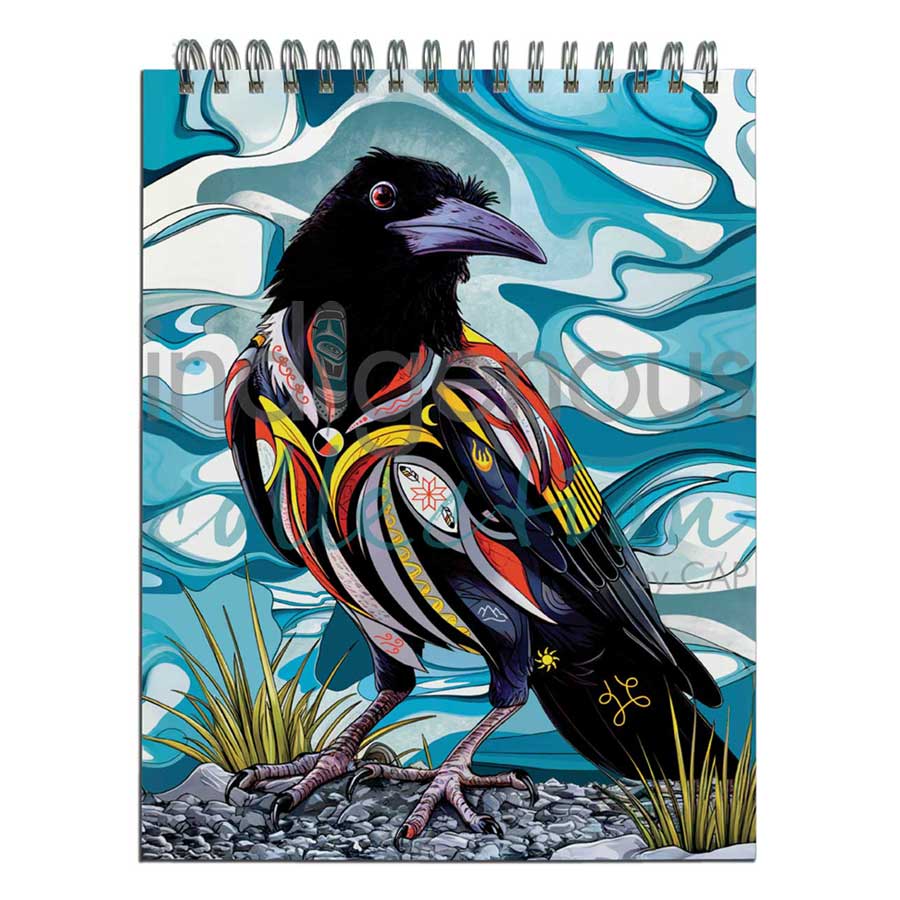 Spirit Crow Sketchbook by artist Stephanie White. Indigenous Collection.