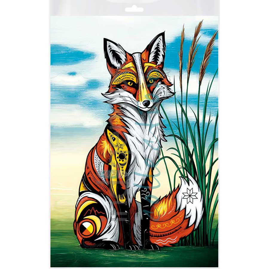 Spirit Fox by artist Stephanie White - Mi'kmaq. Indigenous Collection