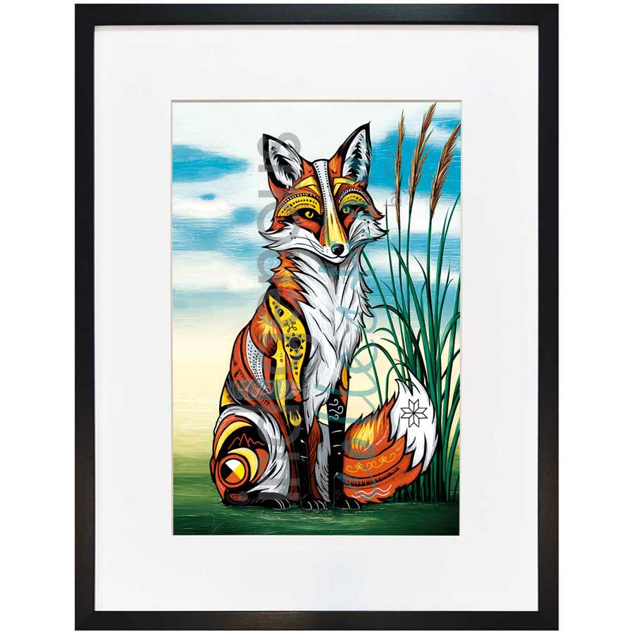 Spirit Fox by artist Stephanie White - Mi'kmaq. Indigenous Collection