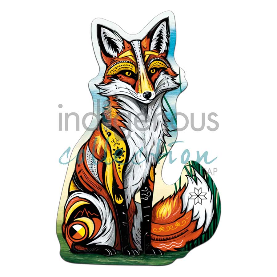 Spirit Fox 3D Magnets by artist Stephanie White. Indigenous Collection.
