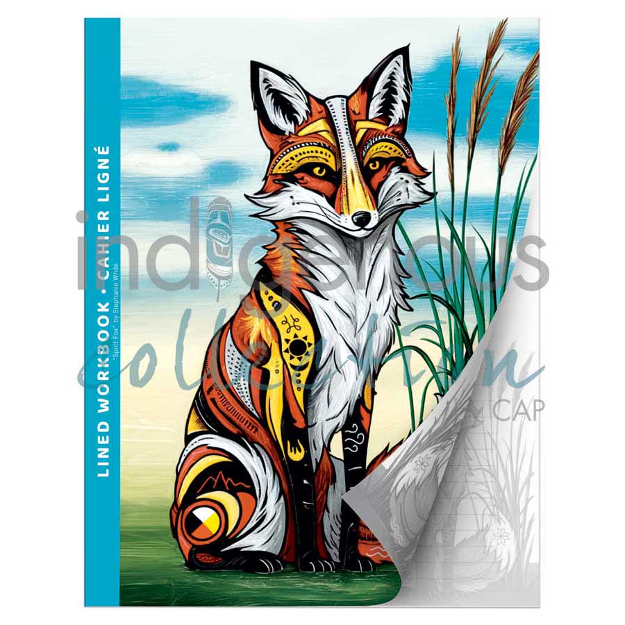 Spirit Fox Workbook by artist Stephanie White. Indigenous Collection.