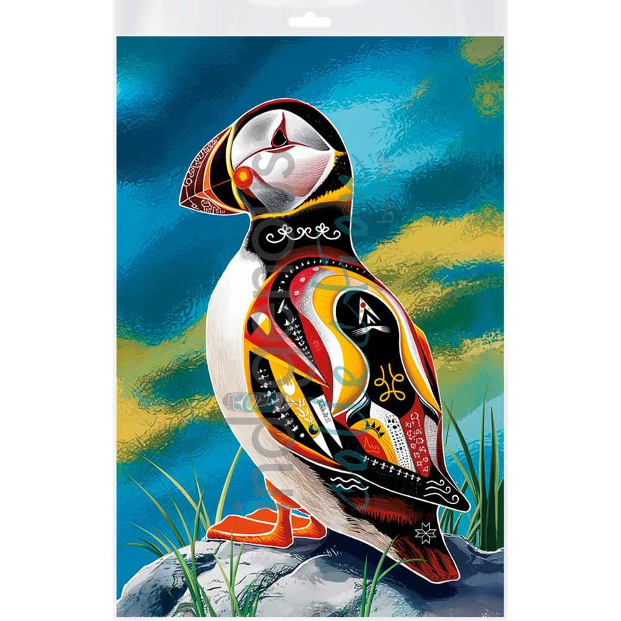 Spirit Puffin by artist Stephanie White - Mi'kmaq. Indigenous Collection