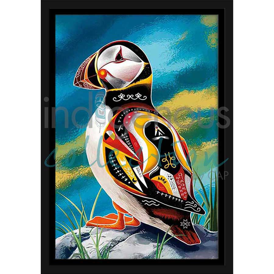 Spirit Puffin by artist Stephanie White - Mi'kmaq. Indigenous Collection