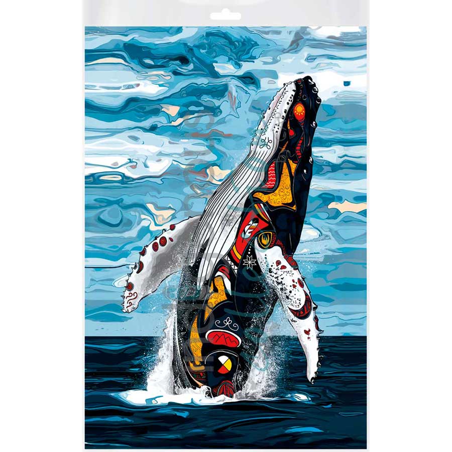 Spirit Whale by artist Stephanie White - Mi'kmaq. Indigenous Collection