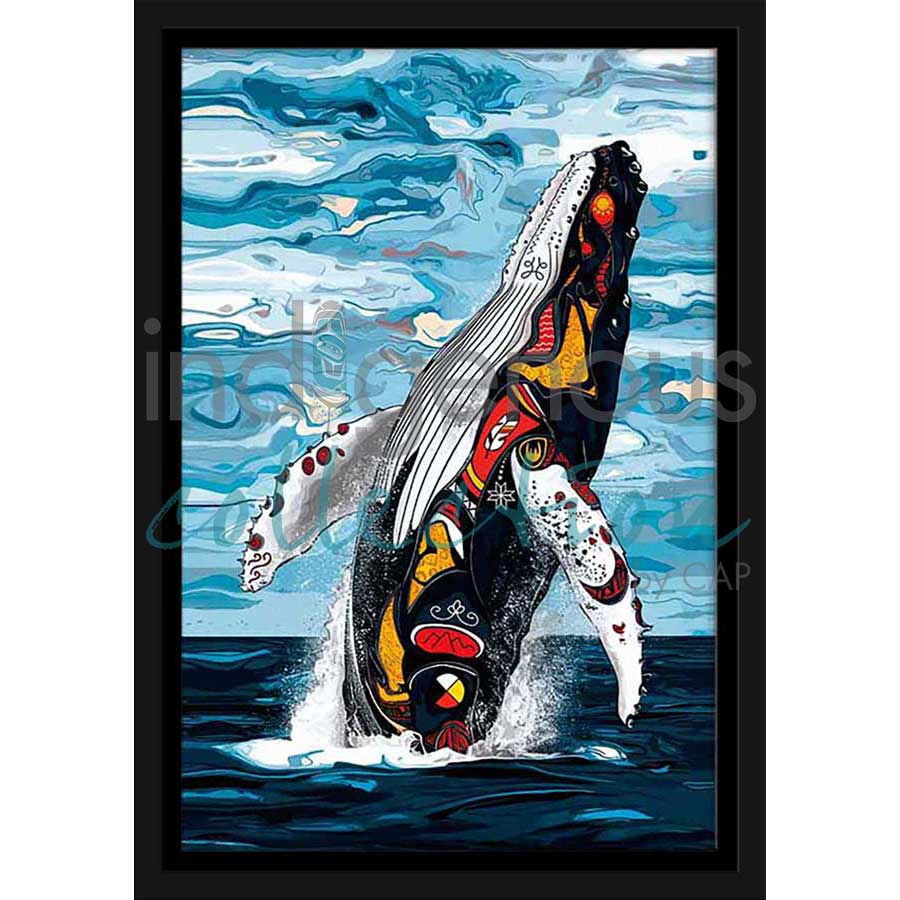 Spirit Whale by artist Stephanie White - Mi'kmaq. Indigenous Collection