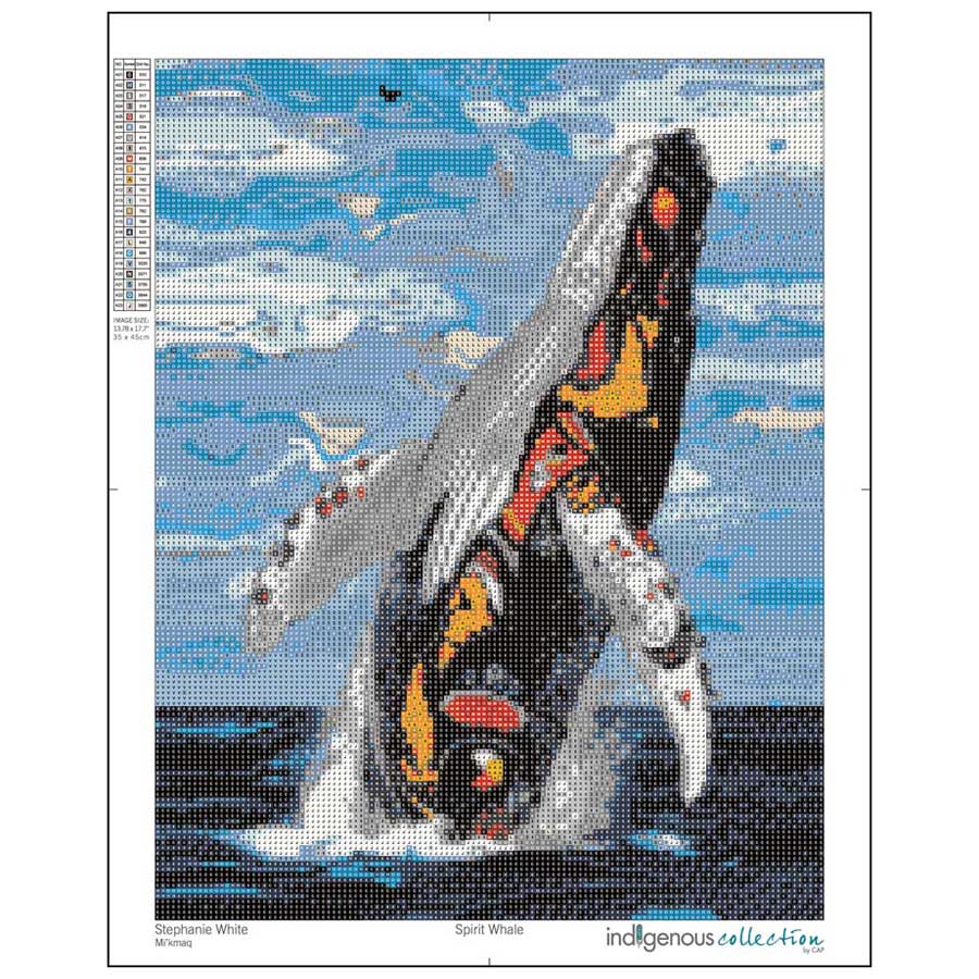 Spirit Whale Diamond Art Kit by artist Stephanie White