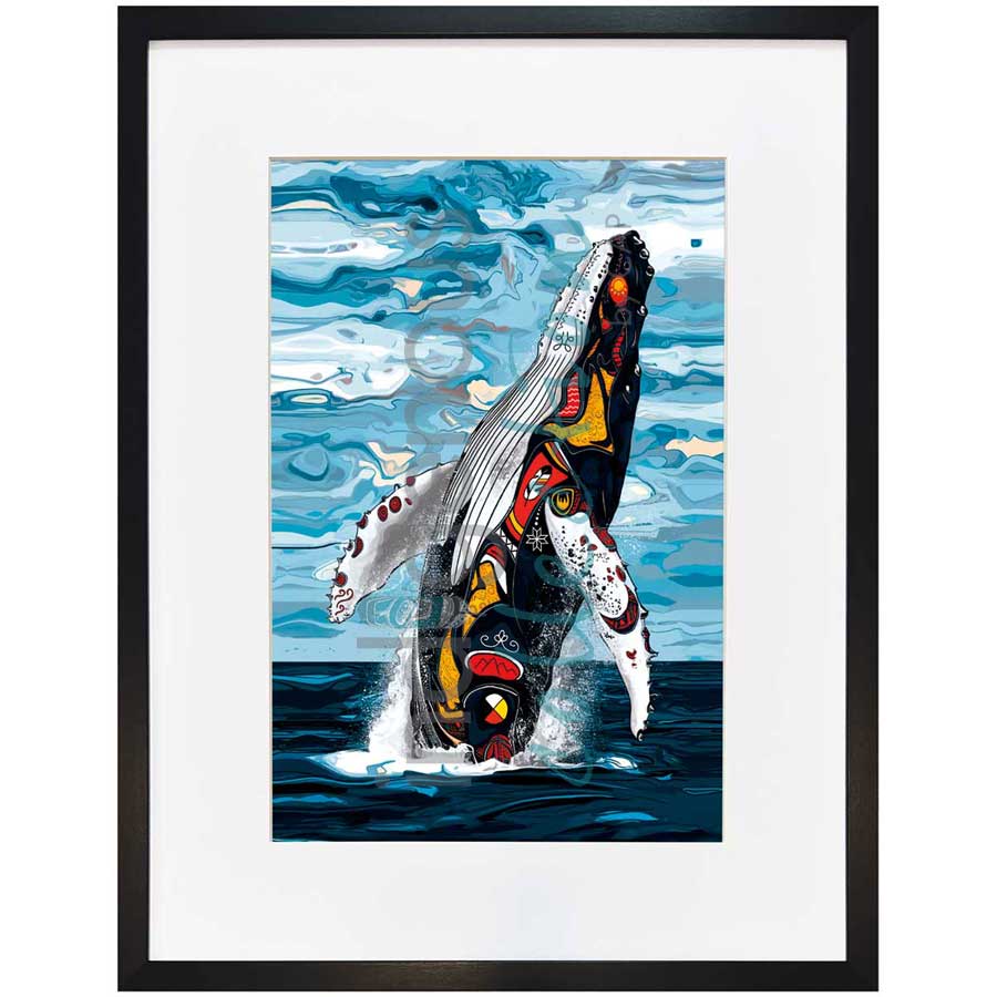 Spirit Whale by artist Stephanie White - Mi'kmaq. Indigenous Collection