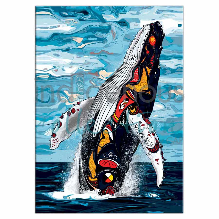 Spirit Whale Magnets by artist Stephanie White