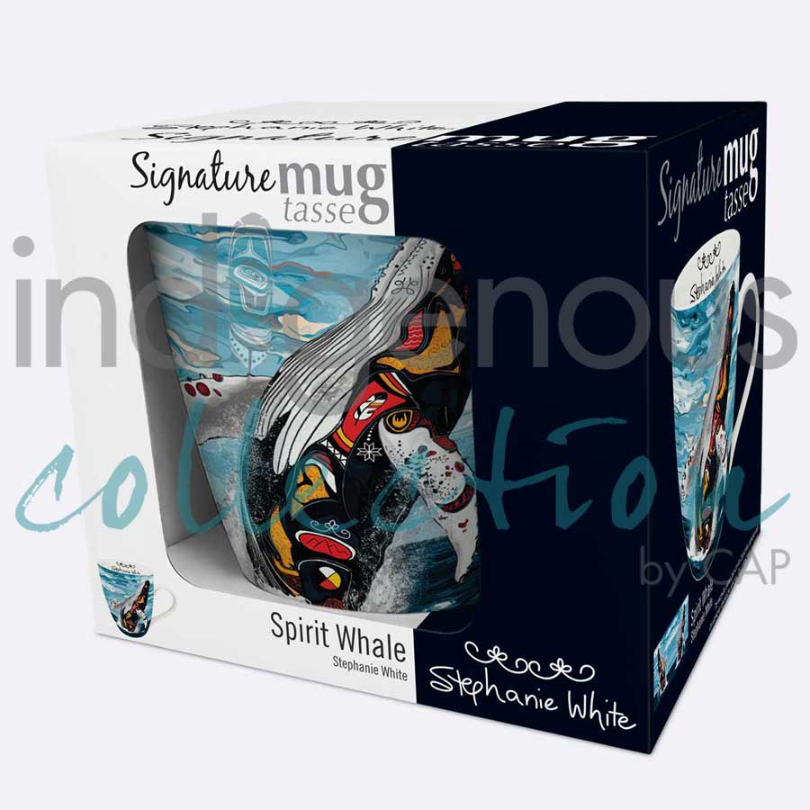 Spirit Whale 18 oz. Signature Mug by artist Stephanie White