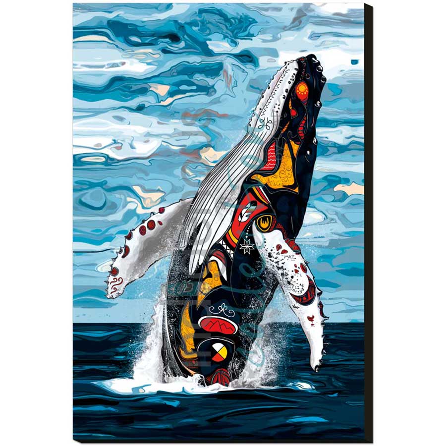 Spirit Whale by artist Stephanie White - Mi'kmaq. Indigenous Collection