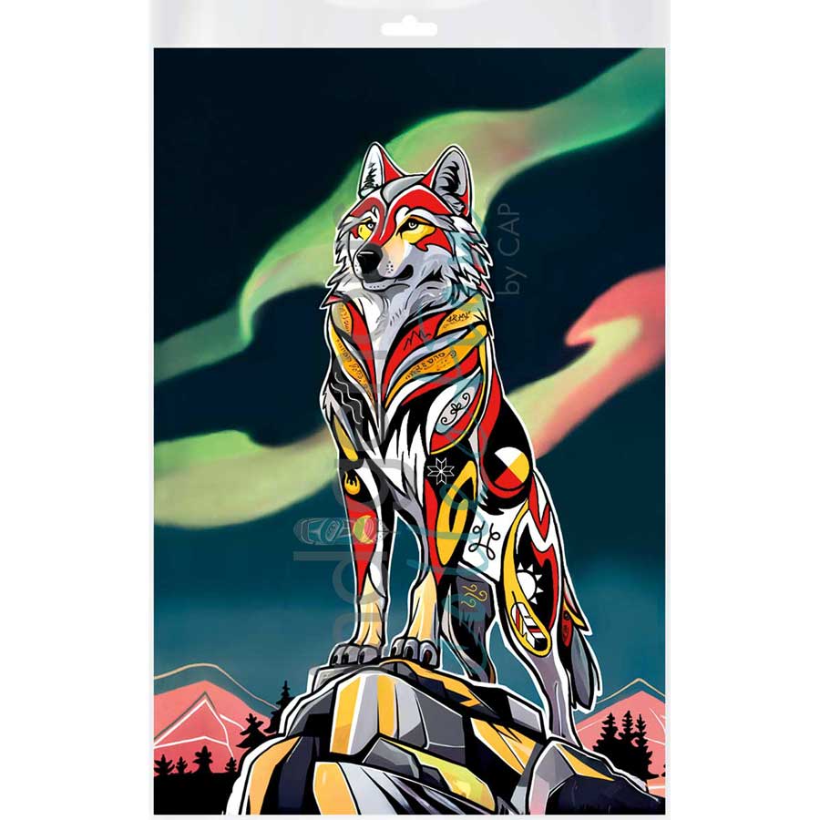 Spirit Wolf by artist Stephanie White - Mi'kmaq. Indigenous Collection