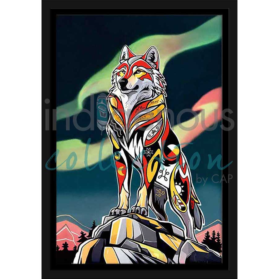 Spirit Wolf by artist Stephanie White - Mi'kmaq. Indigenous Collection
