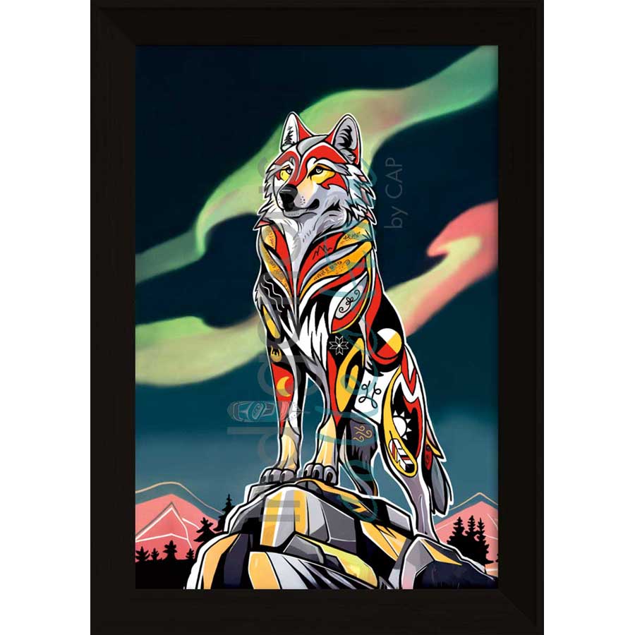 Spirit Wolf by artist Stephanie White - Mi'kmaq. Indigenous Collection