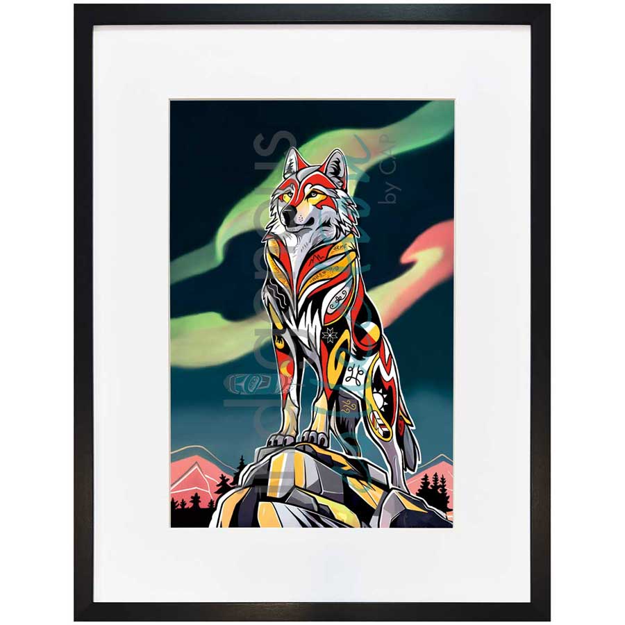 Spirit Wolf by artist Stephanie White - Mi'kmaq. Indigenous Collection