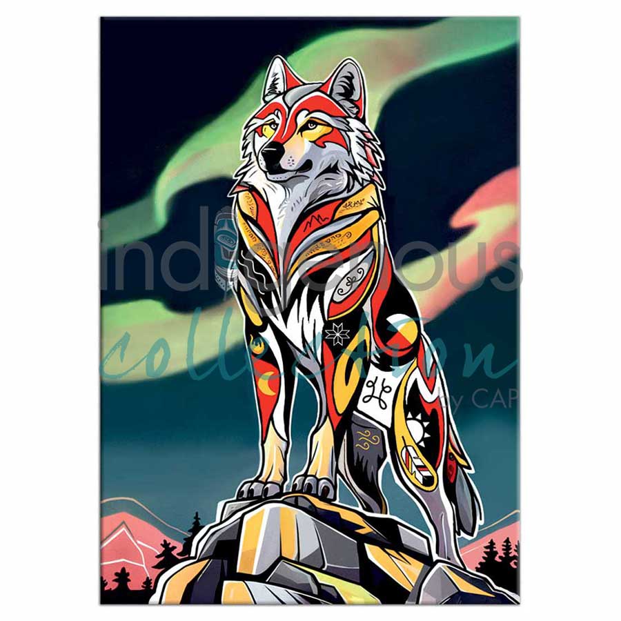 Spirit Wolf Magnets by artist Stephanie White