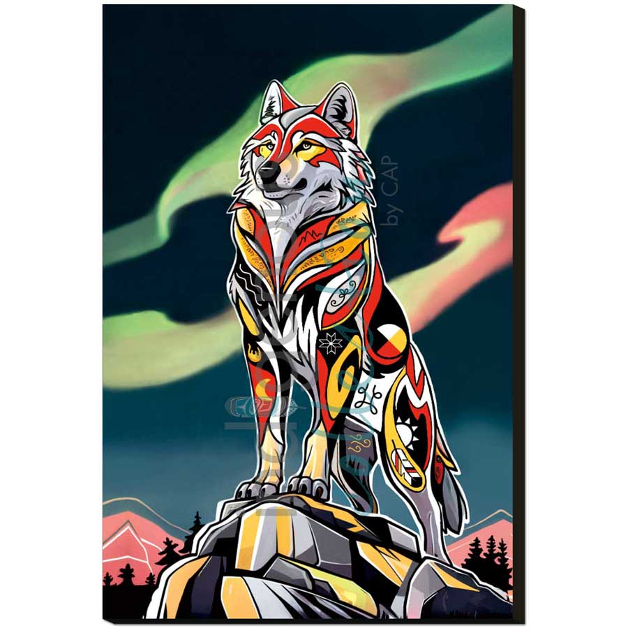 Spirit Wolf by artist Stephanie White - Mi'kmaq. Indigenous Collection
