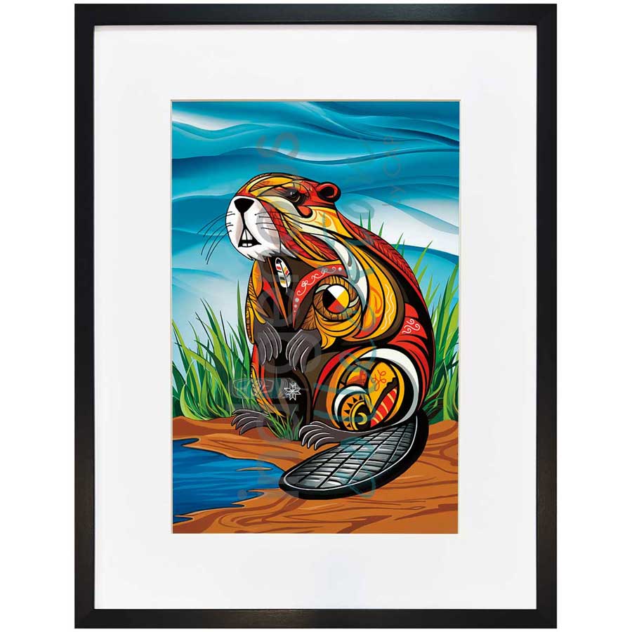Spirit Beaver by artist Stephanie White - Mi'kmaq. Indigenous Collection