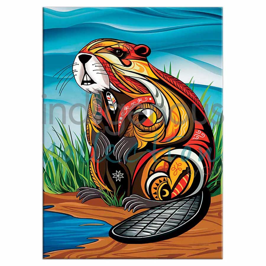 Spirit Beaver Magnets by artist Stephanie White