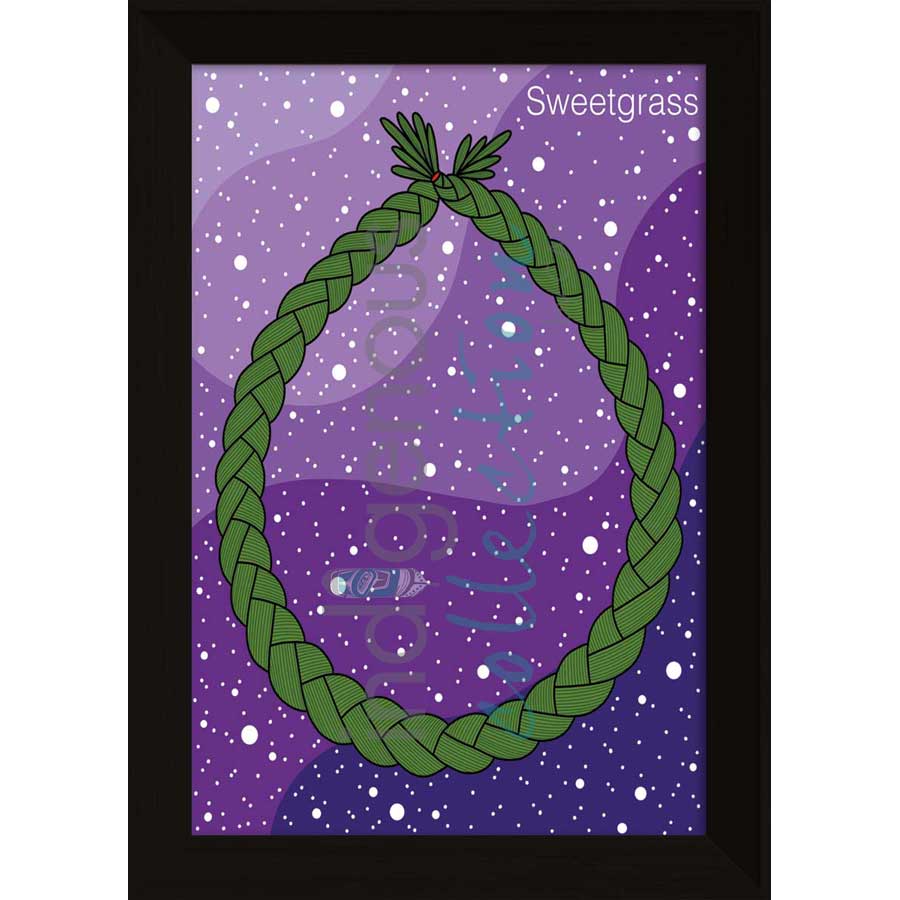 Sweetgrass by artist Marissa Indoe - Anishinaabe. Indigenous Collection