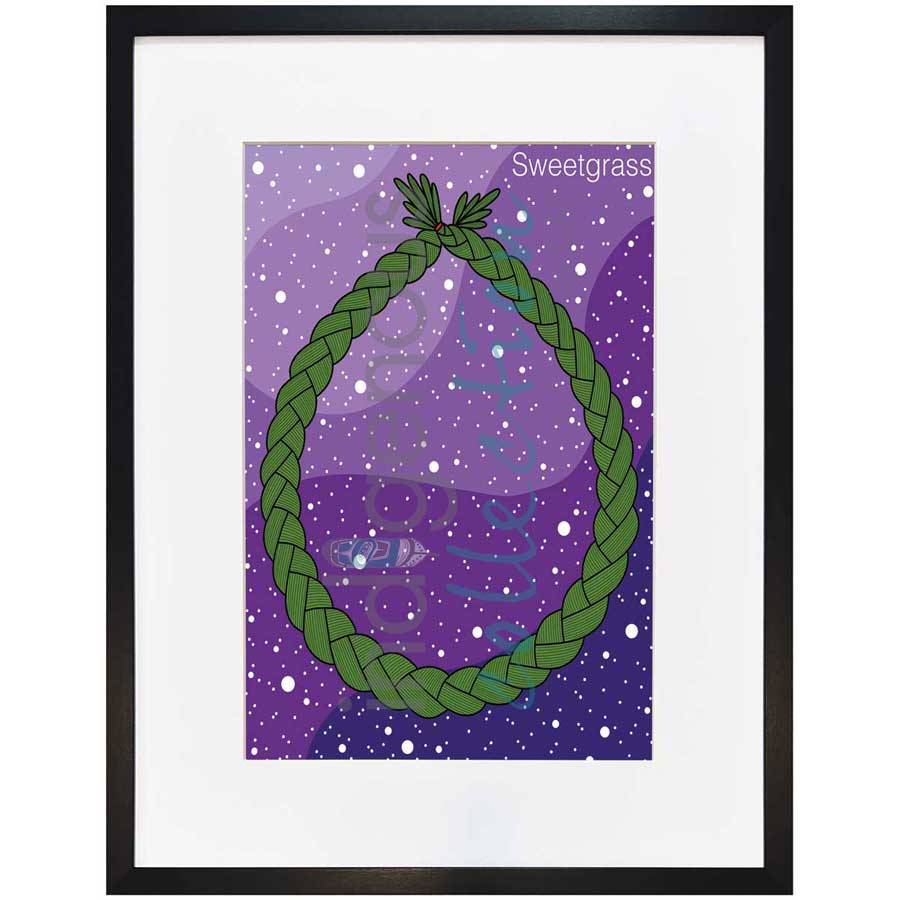 Sweetgrass by artist Marissa Indoe - Anishinaabe. Indigenous Collection