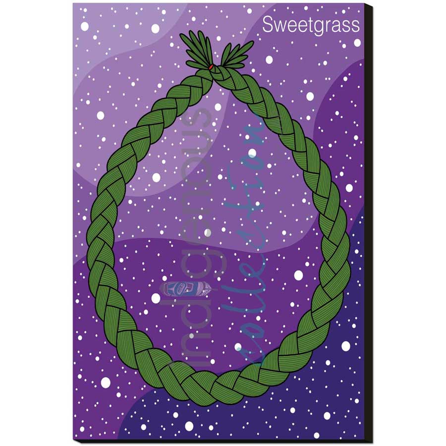 Sweetgrass by artist Marissa Indoe - Anishinaabe. Indigenous Collection