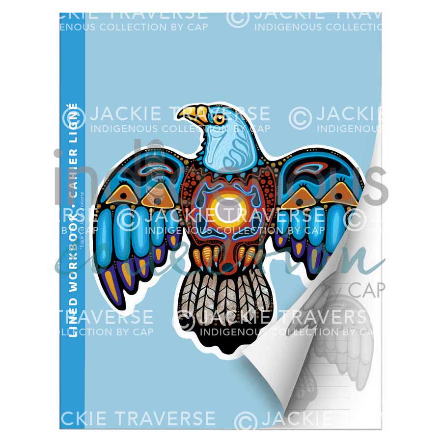 Eagle Workbook by artist Jackie Traverse. Indigenous Collection.