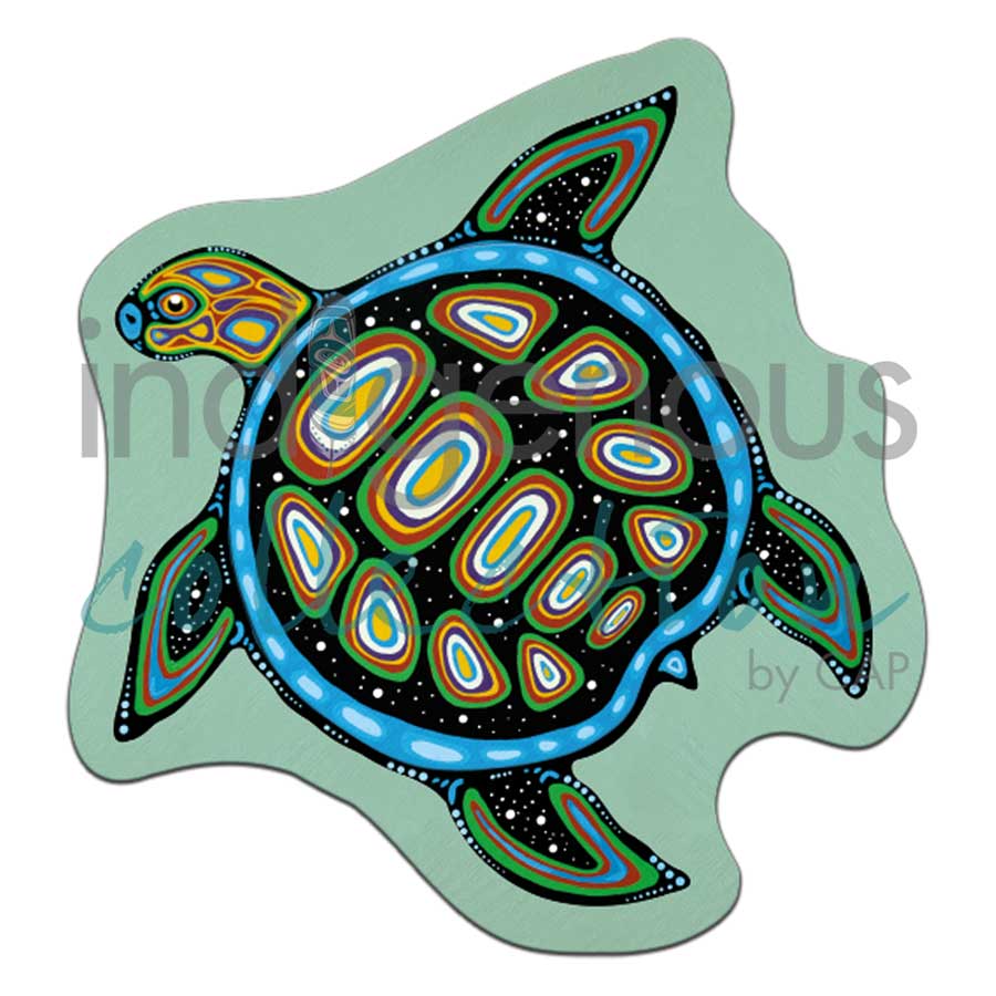Turtle 3D Magnets by artist Jackie Traverse. Indigenous Collection.